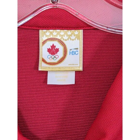 Team Canada Olympics Mens Size XL Golf Polo Shirt Red HBC Official Outfitter - Picture 6 of 7